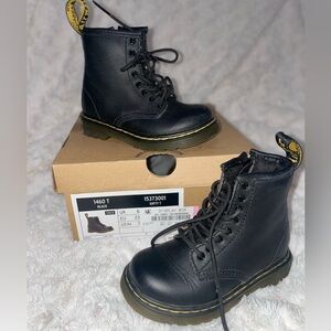 TODDLER 1460 SOFTY T LEATHER LACE UP BOOTS